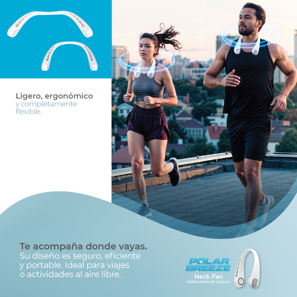 Polar Breeze Neck Ventilador de Cuello Portatil
