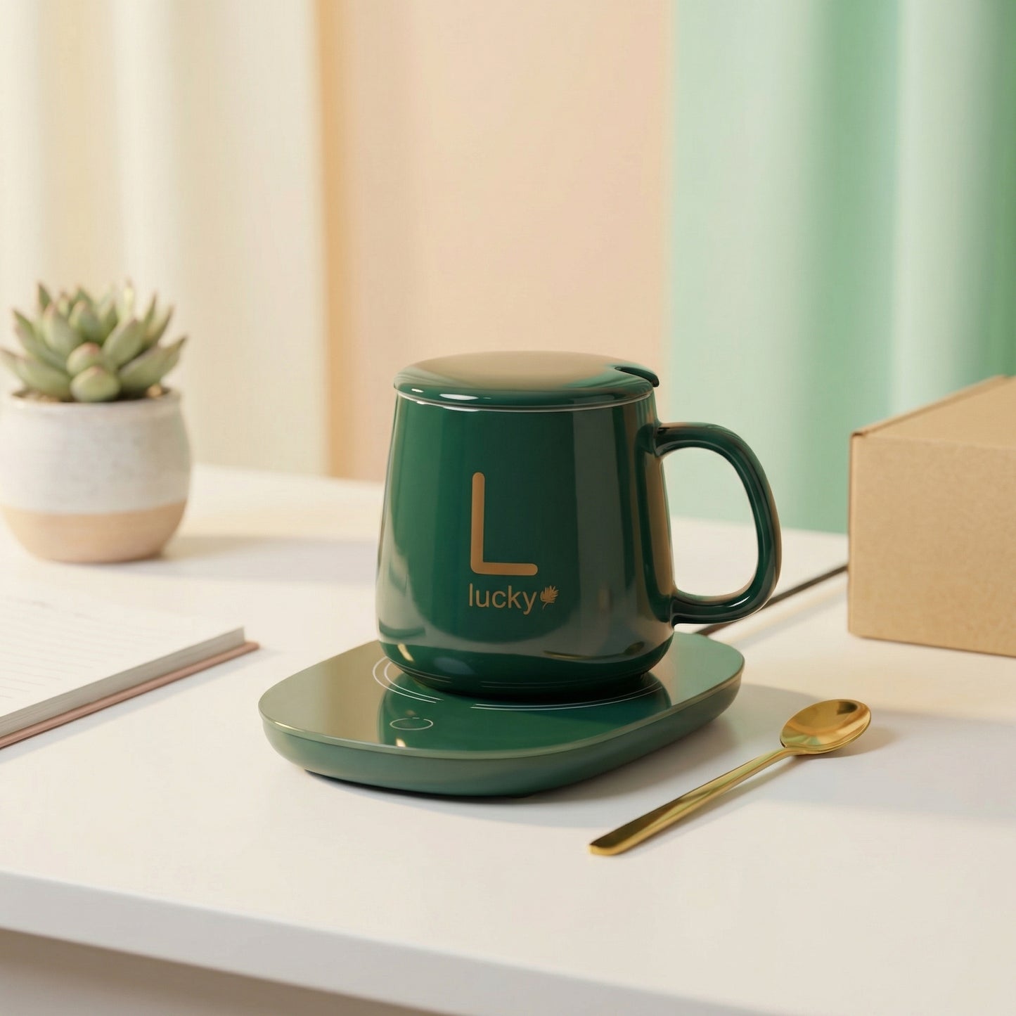 Taza con Calentador Eléctrico Elegante