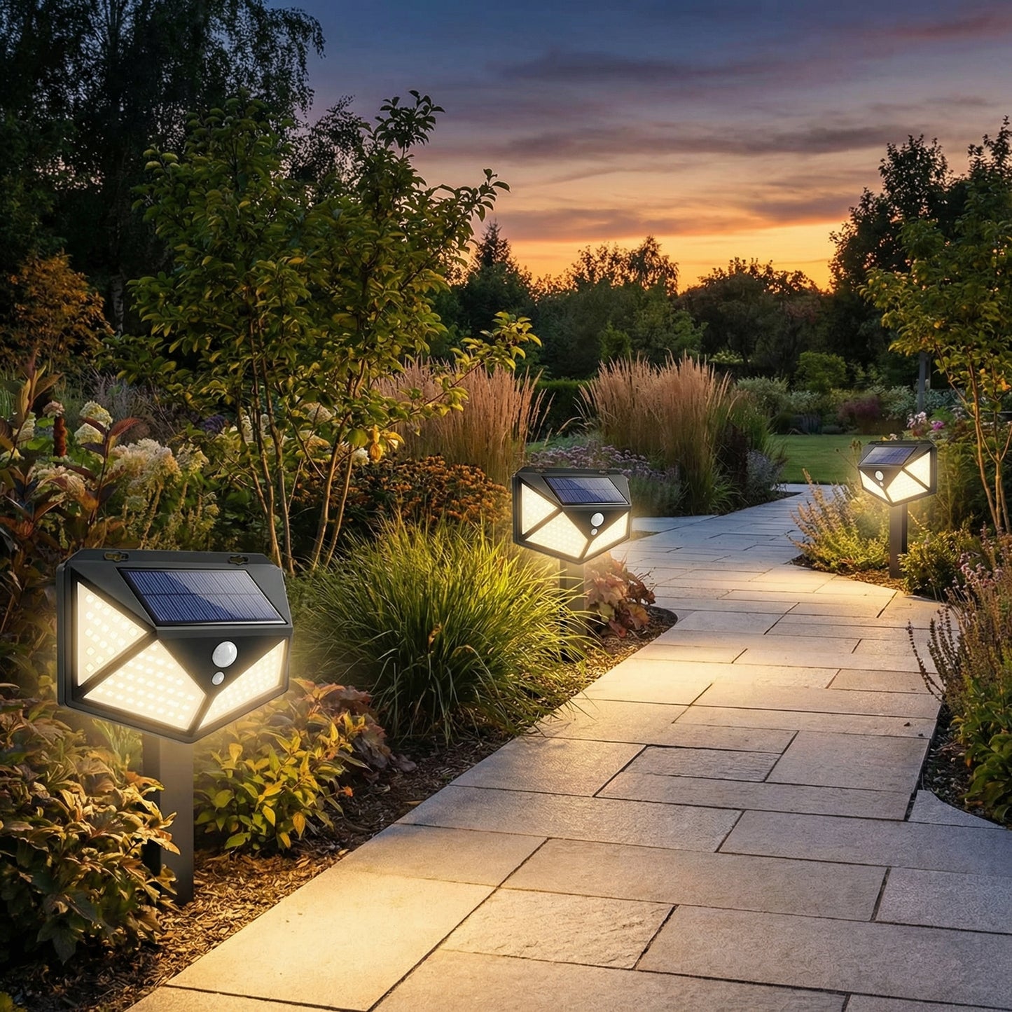 Pack 3 Lampara Led Solar