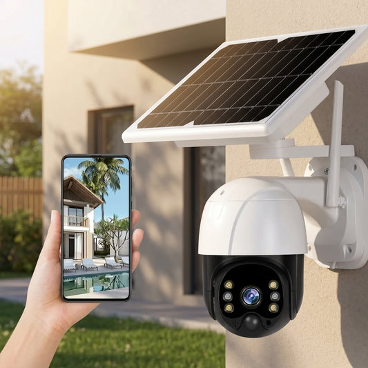 Camara Seguridad Solar Inteligente WiFi PTZ