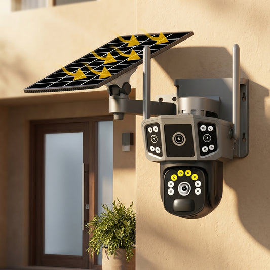 Camara de Seguridad Inteligente Solar PTZ 360 WiFi