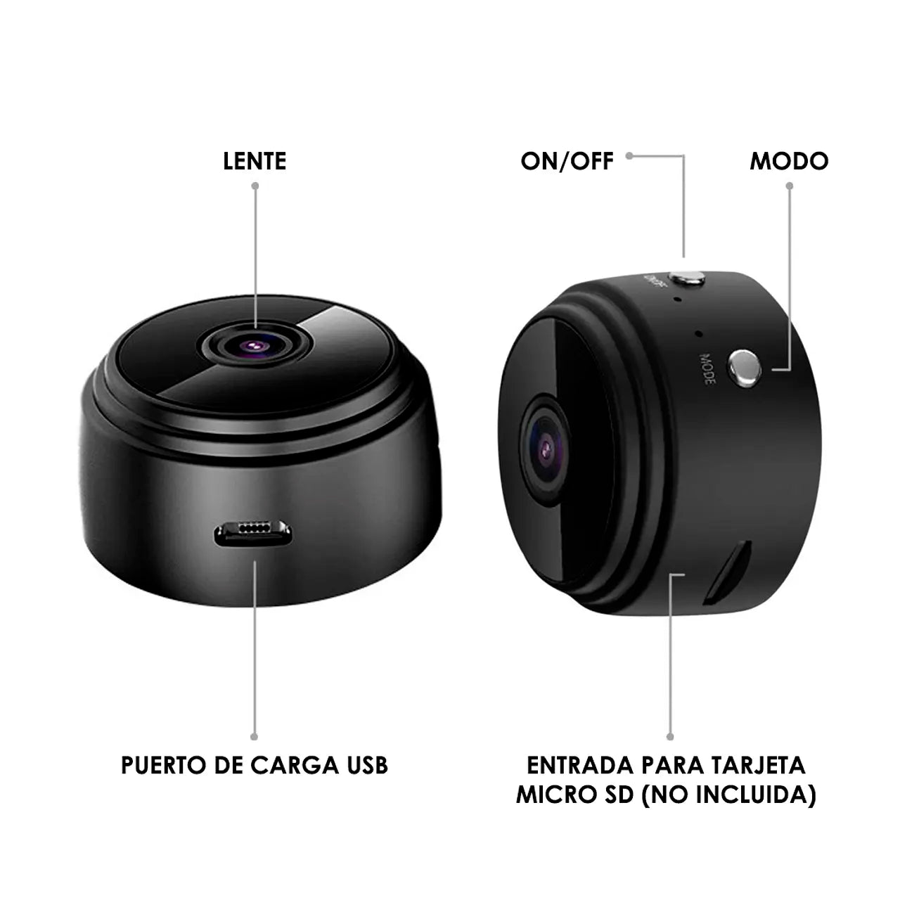 Pack 2 Mini Cámara de Vigilancia
