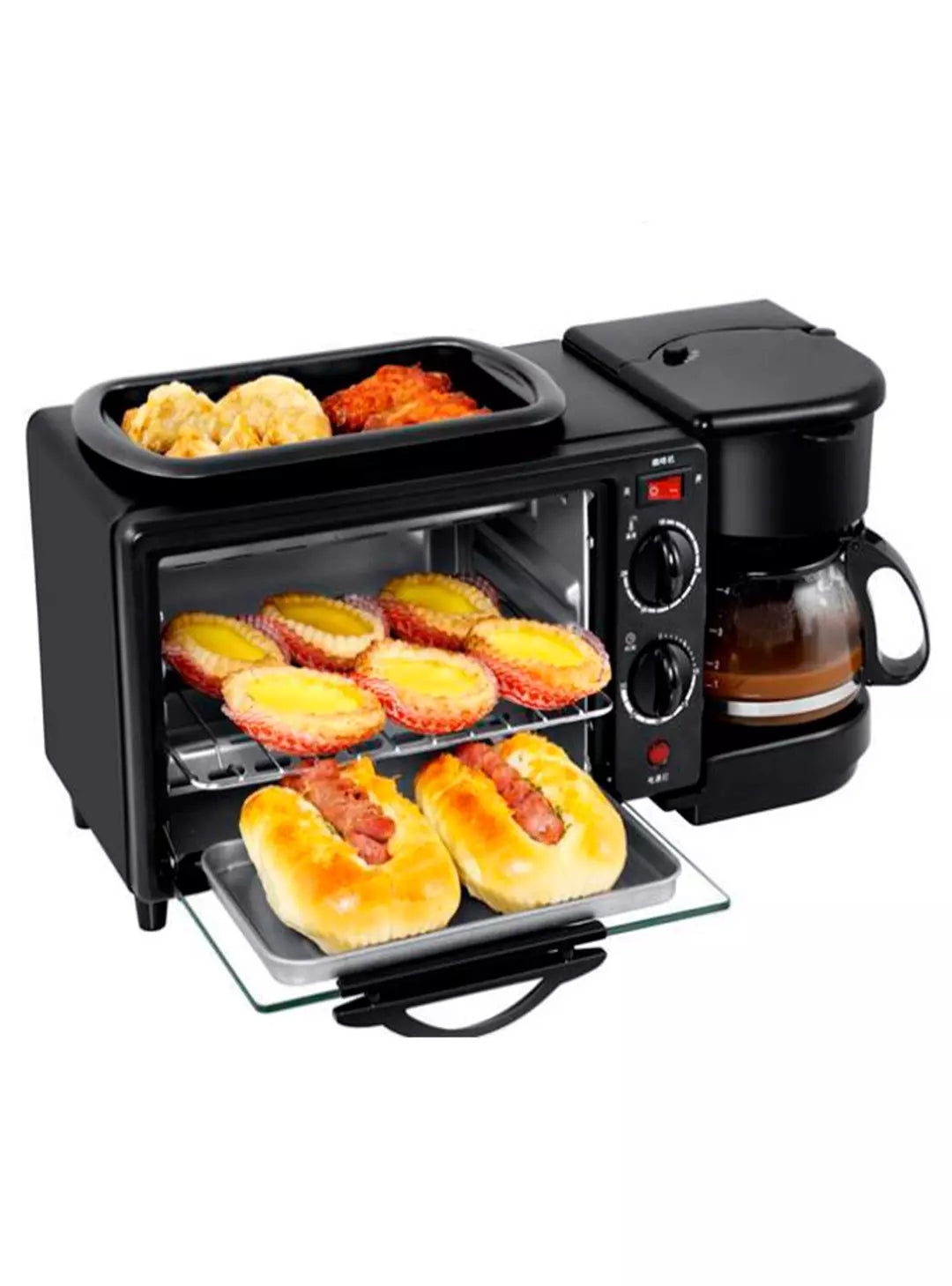 Horno Eléctrico 3 En 1 Cafetera Tostador Horno
