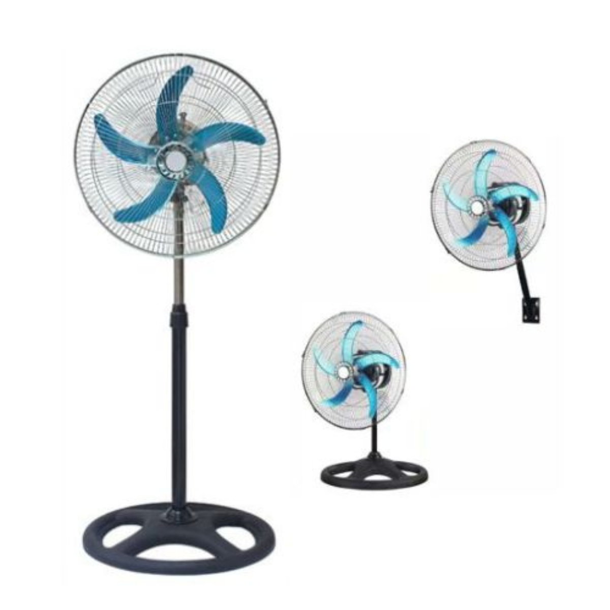 Ventilador Metálico 3 en 1, Pack de 2 Und.