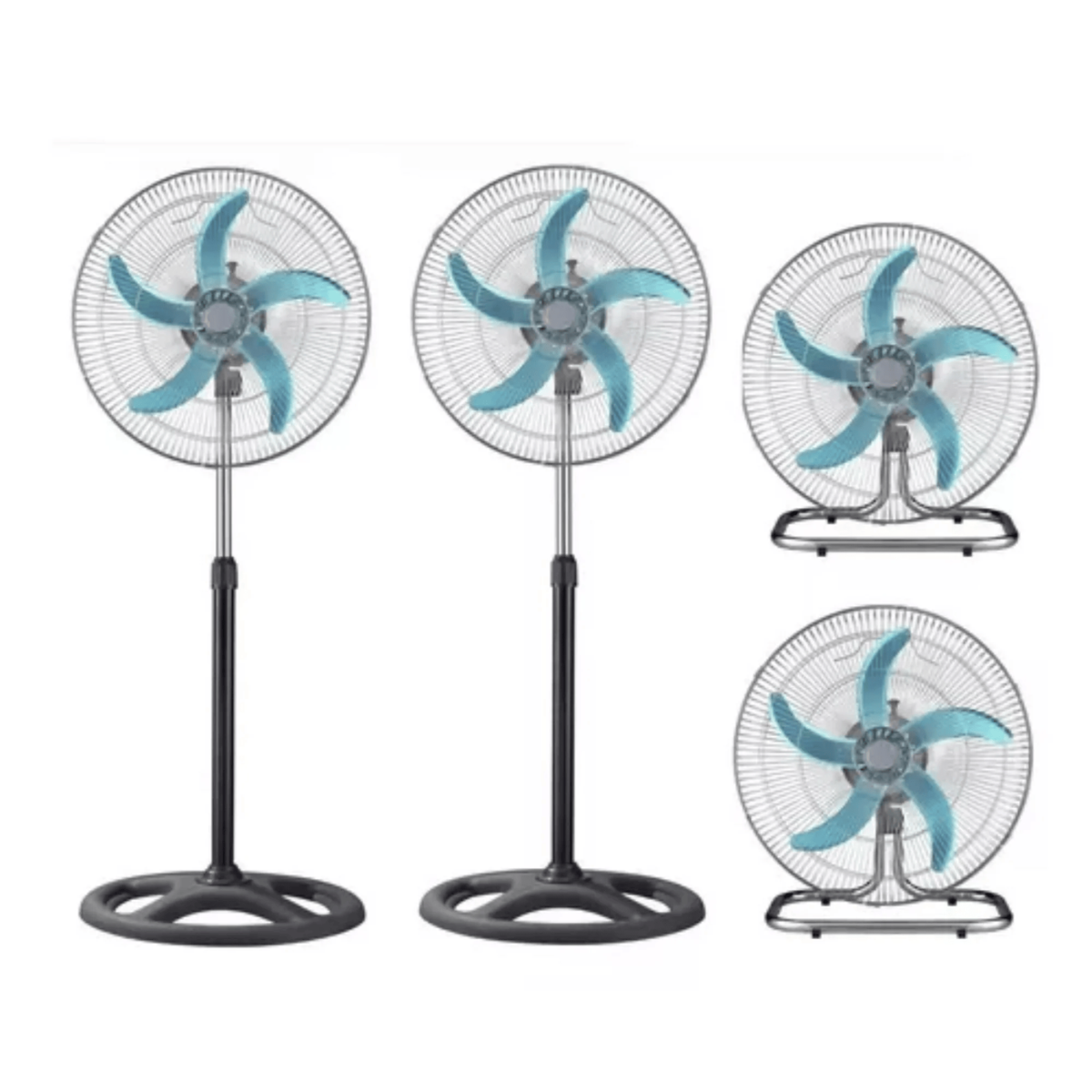 Ventilador Metálico 3 en 1, Pack de 2 Und.