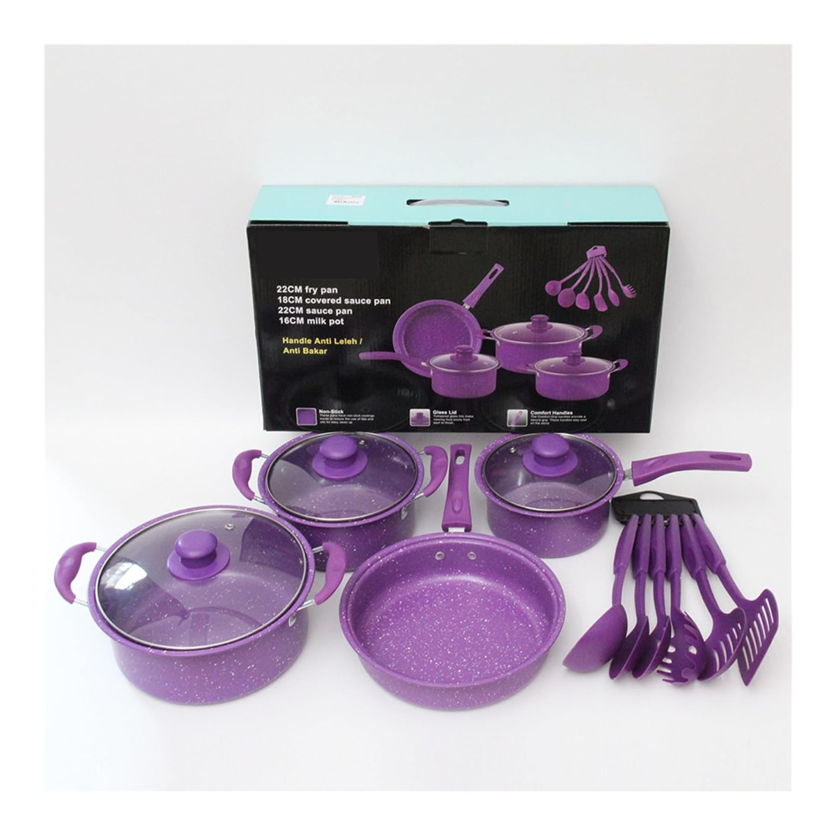 Set de Cocina con Ollas 14 Piezas