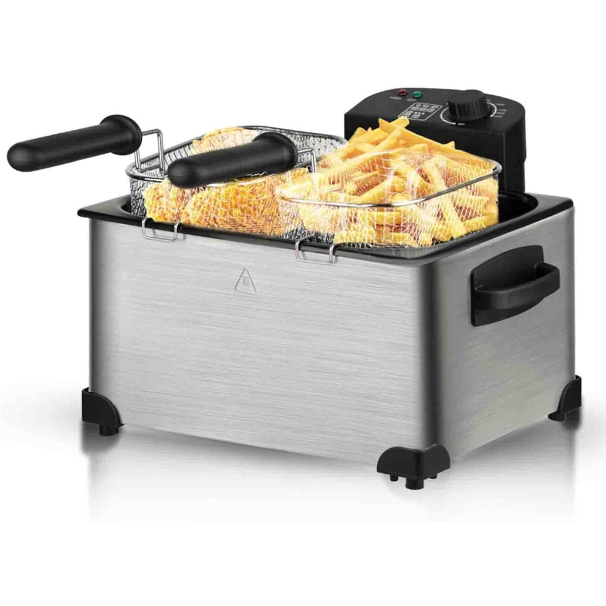 Freidora Doble de Acero Inoxidable 6 Litros