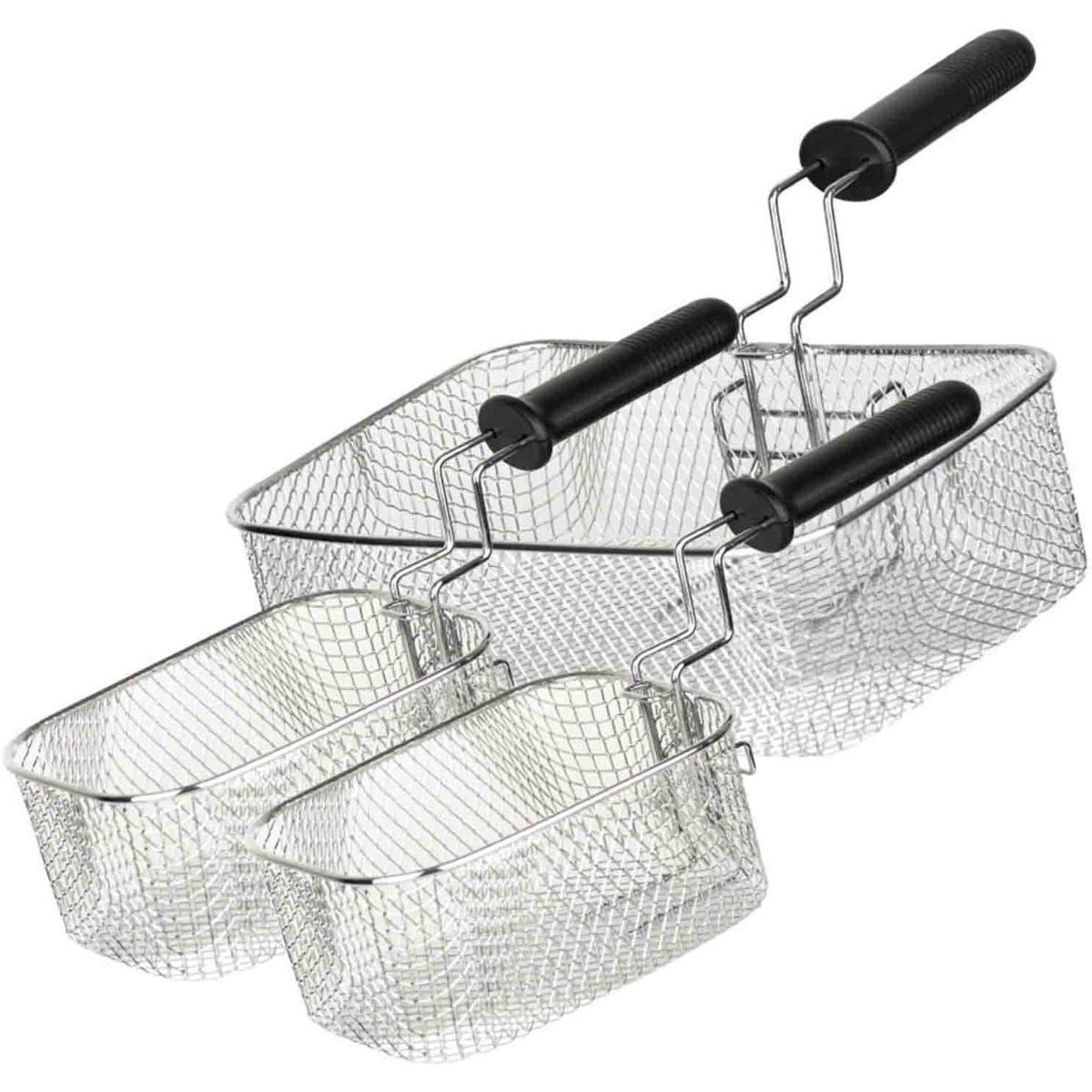 Freidora Doble de Acero Inoxidable 6 Litros