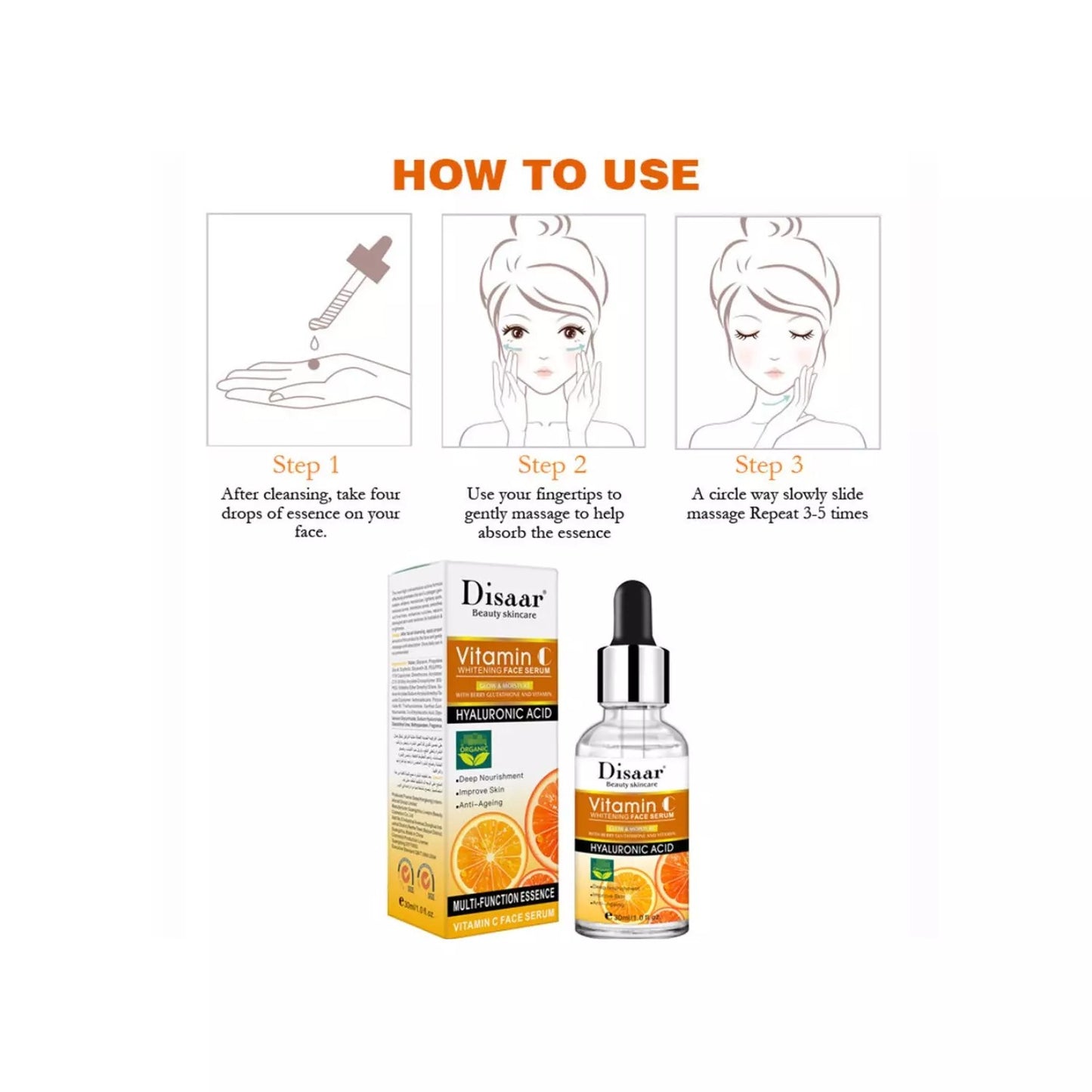 Kit Masajeador Cuello y Cara Antiedad LED + Serum Vitamin C