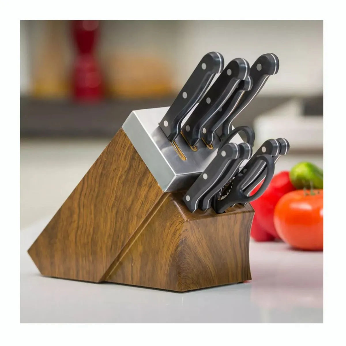 Chef’s Edge Set 10 piezas Bloque Afilador Acero Inoxidable