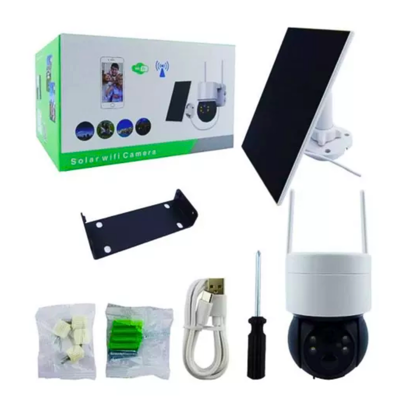 Cámara de Seguridad Solar WIFI Inalámbrica para Exteriores