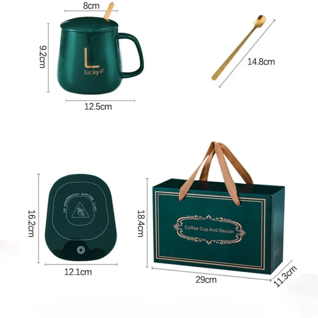 Taza con Calentador Eléctrico Elegante