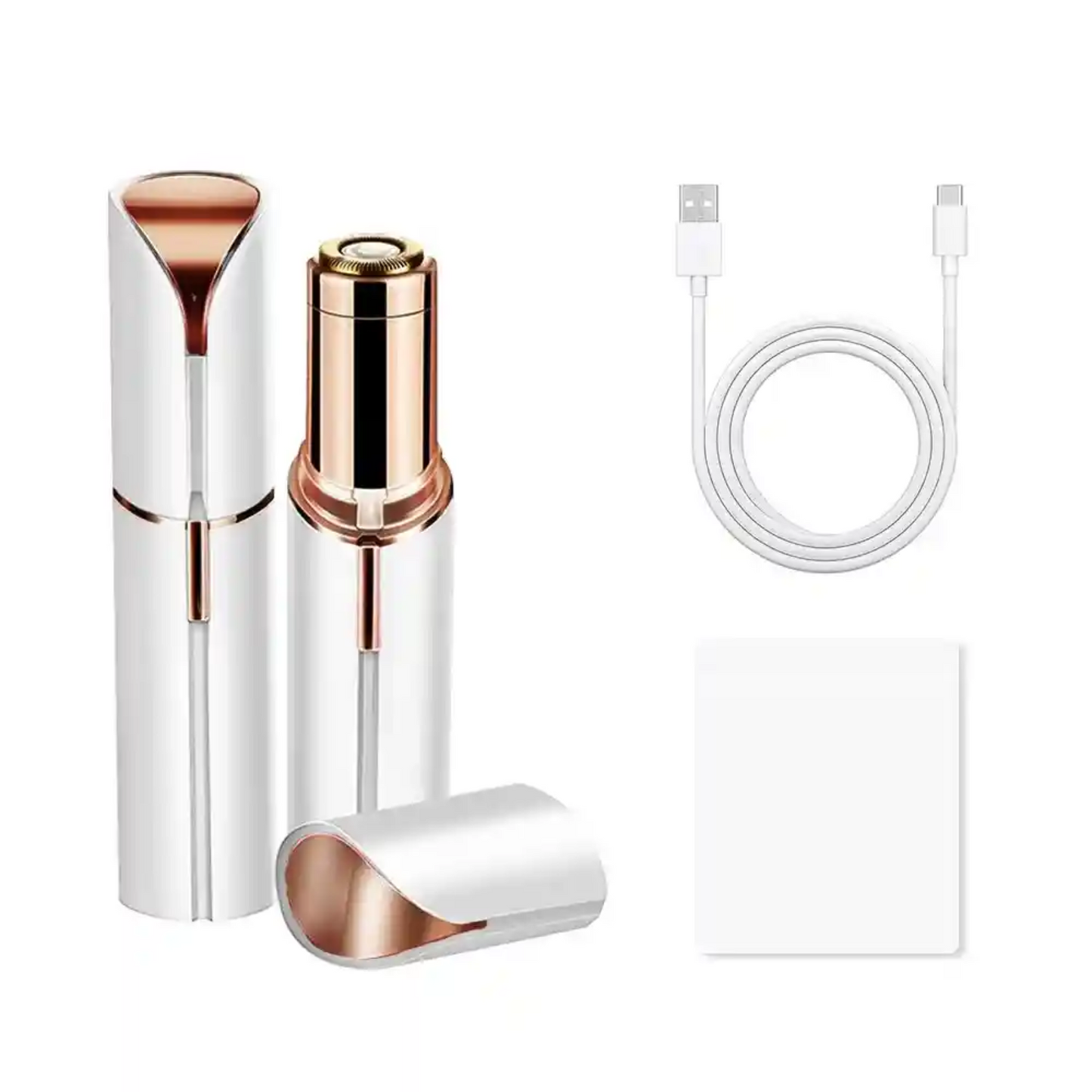 Kit Depiladora Facial + Cepillo Alisador 3 en 1