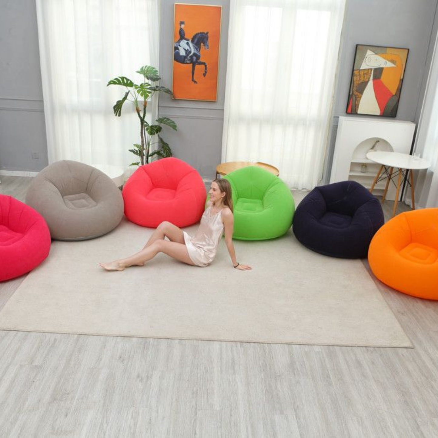 Sillón Inflable Puffs Ergonómico