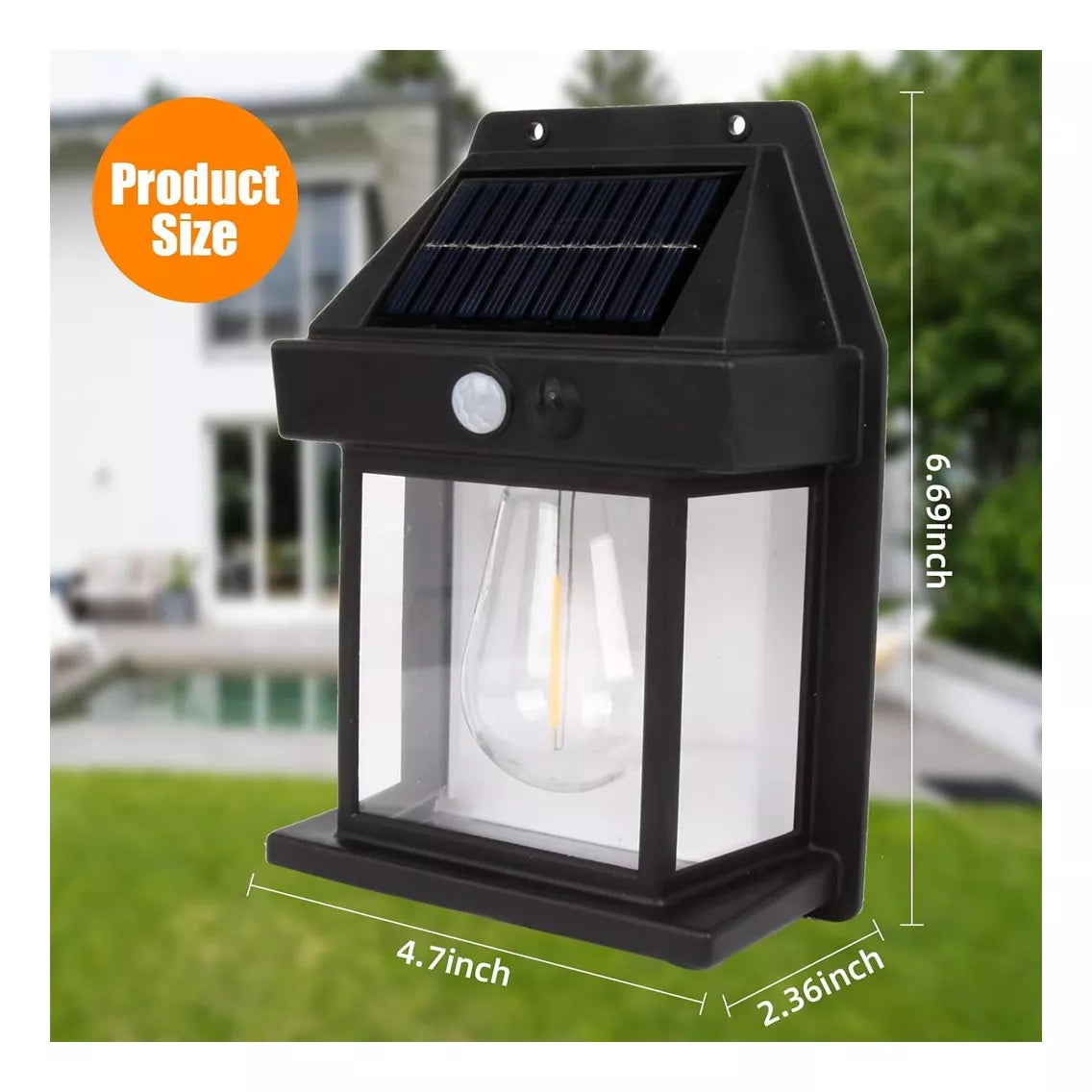 Farol Solar de Pared Sensor Movimiento
