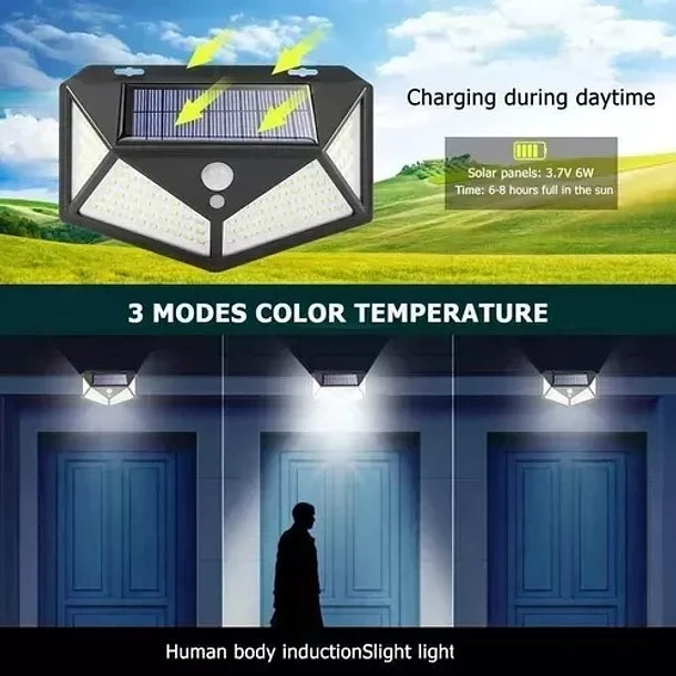Pack 3 Lampara Led Solar
