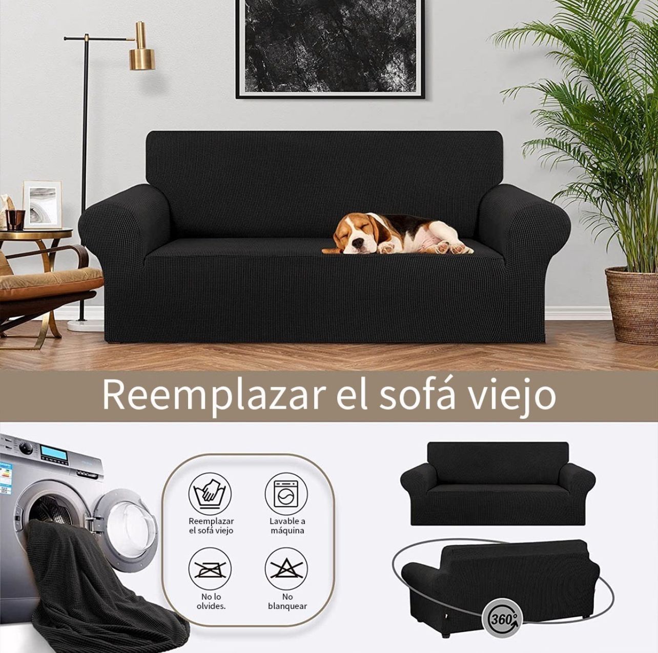Funda Protectora para Sofa de 3 Cuerpos