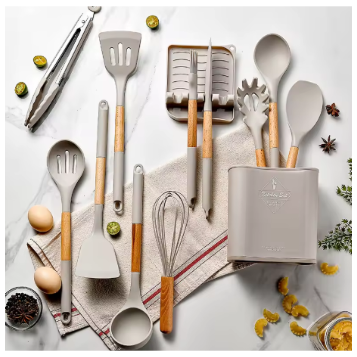 Juego de Silicona 12 Utensilios de Cocina