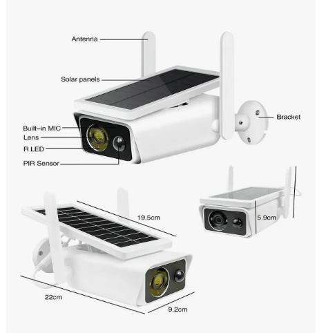 Camara de Seguridad Solar Wifi
