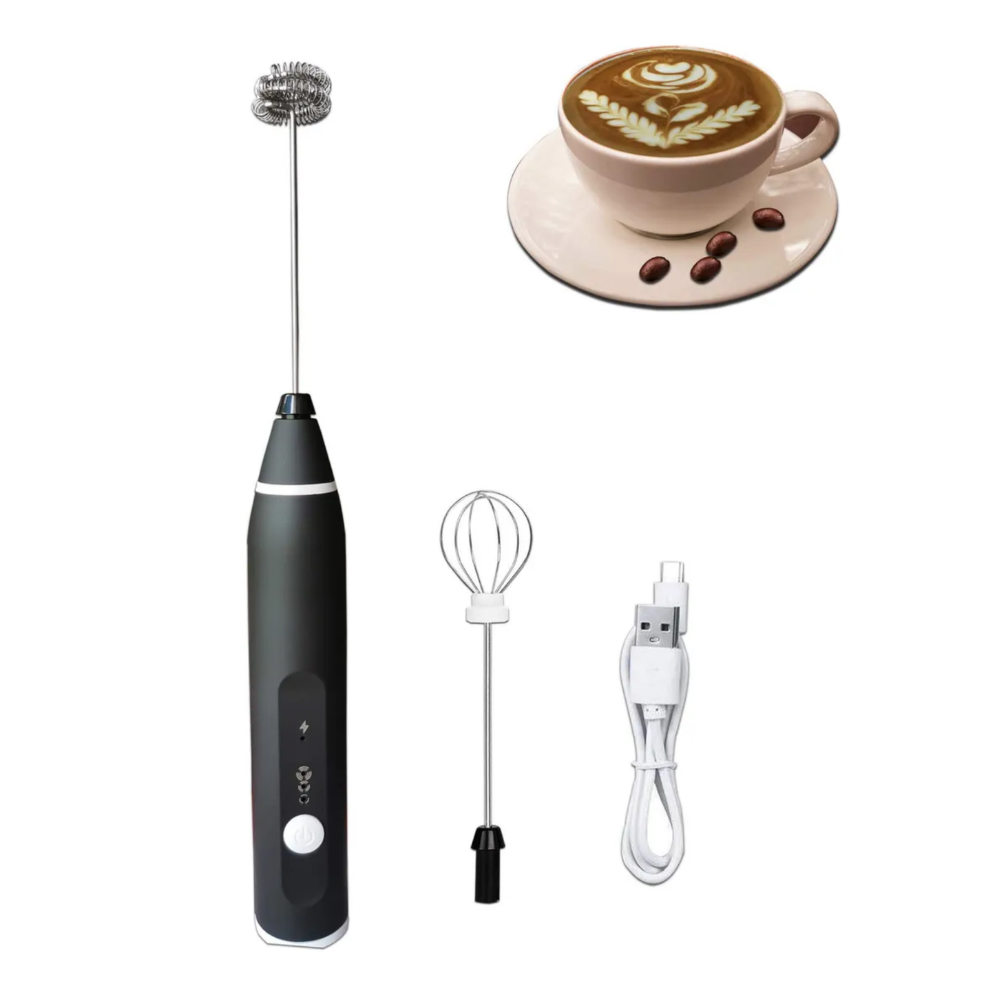 Mini Batidor Revolvedor de Café Recargable