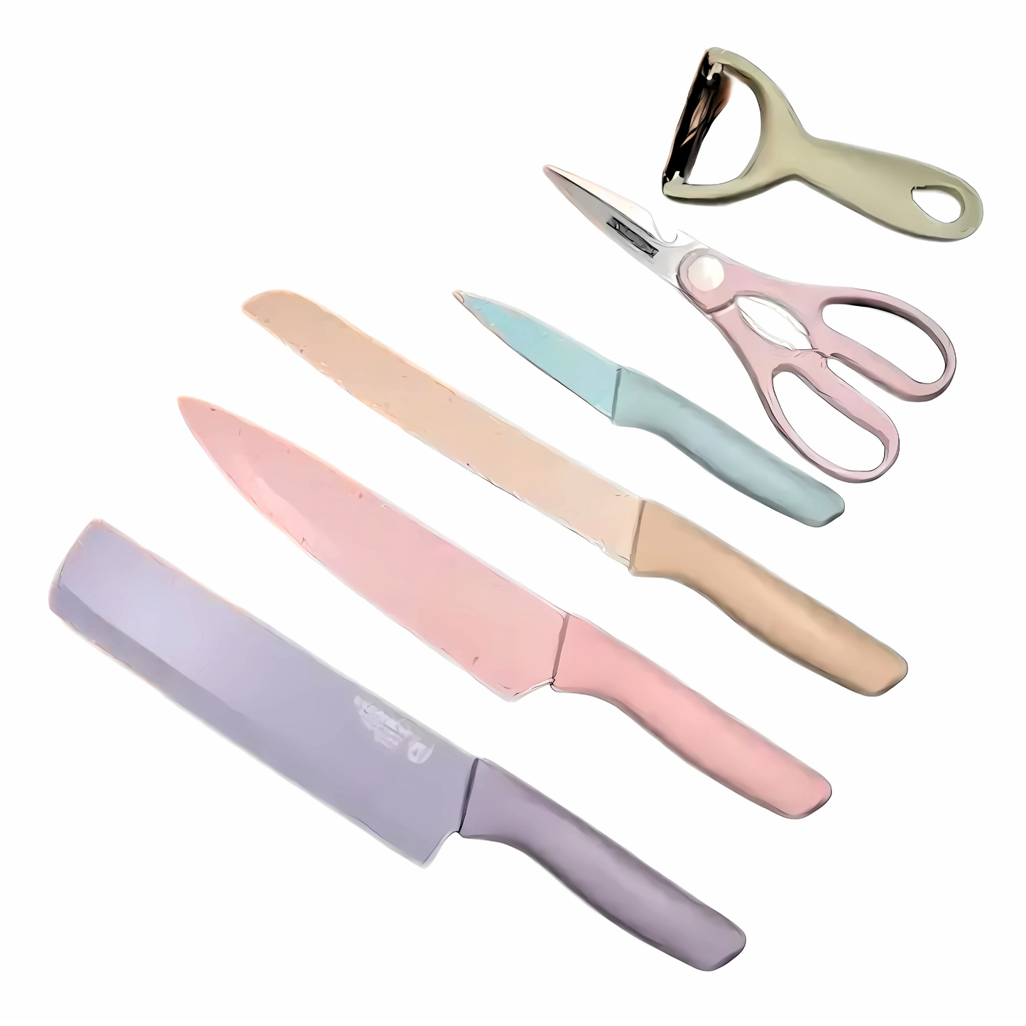 Set de Cuchillos de Colores 6 Piezas