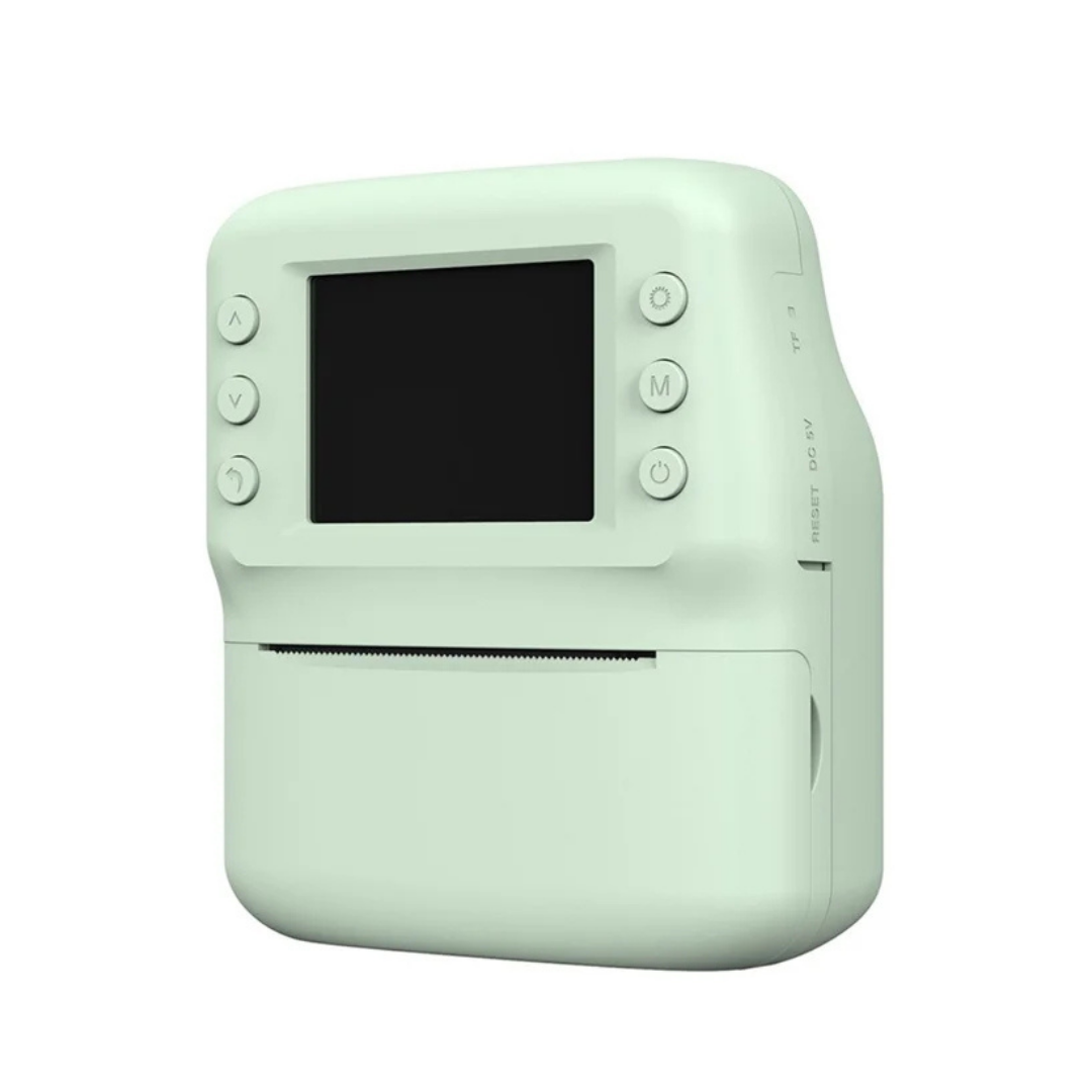 Cámara Digital Infantil A29 con Pantalla IPS HD 2,4” y Impresión Instantánea – Verde