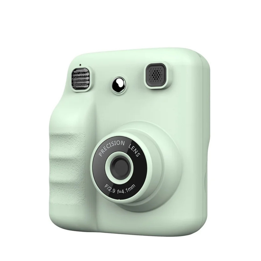 Cámara Digital Infantil A29 con Pantalla IPS HD 2,4” y Impresión Instantánea – Verde
