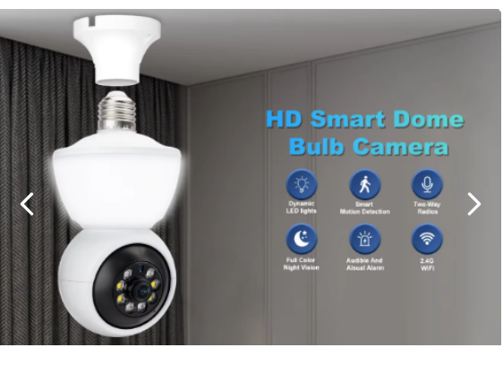 Cámara Domo IP Inalámbrica Full Color para Seguridad del Hogar
