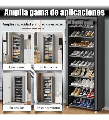Zapatera Armable Organizador Vertical 10 Niveles