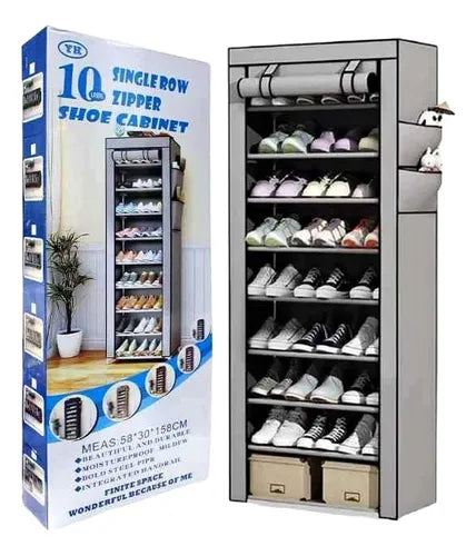 Zapatera Armable Organizador Vertical 10 Niveles