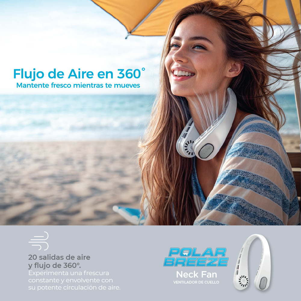 Polar Breeze Neck Ventilador de Cuello Portatil