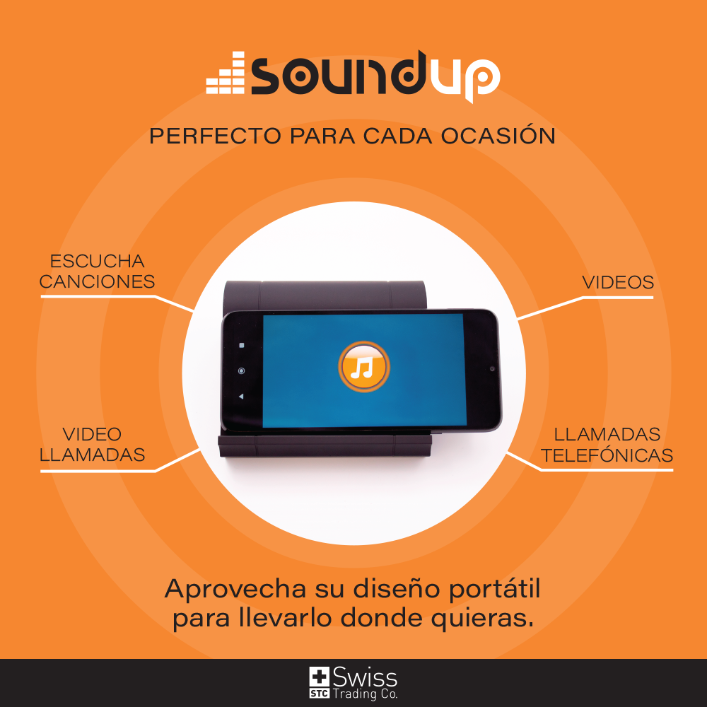 Pack Sound Up Parlante Inalámbrico Cargador + Santana Vision Parlante Bluetooth 5.3