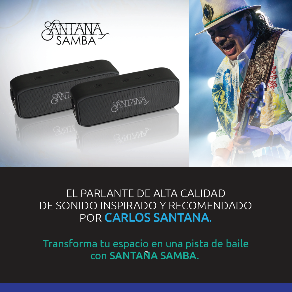 Santana Samba Parlante 1 Und. Alta Tecnología Bluetooth 5.1