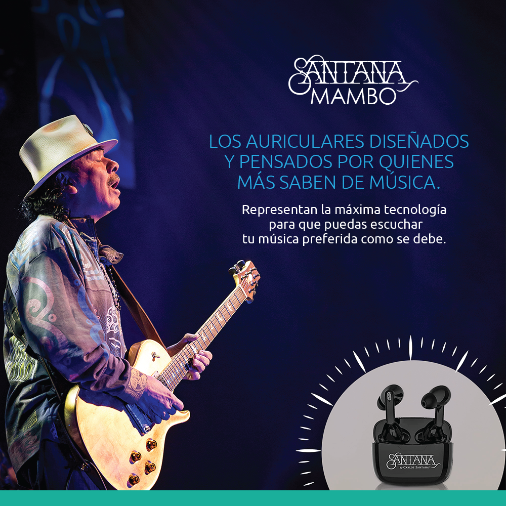 Pack Santana Mambo Auriculares Inalámbricos + Parlante Bluetooth 5.3