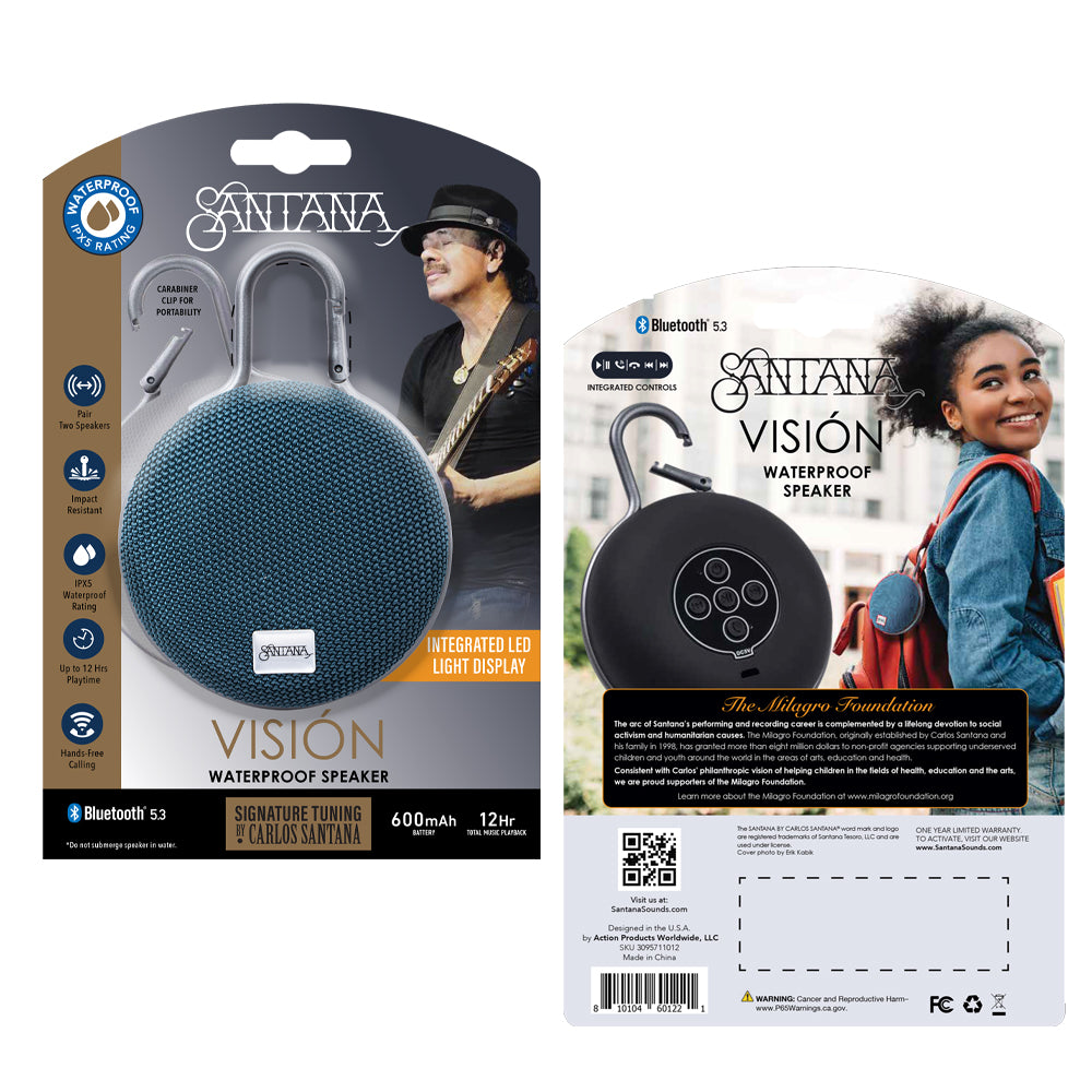 Santana Visión Parlante Bluetooth 5.3 con luces RGB