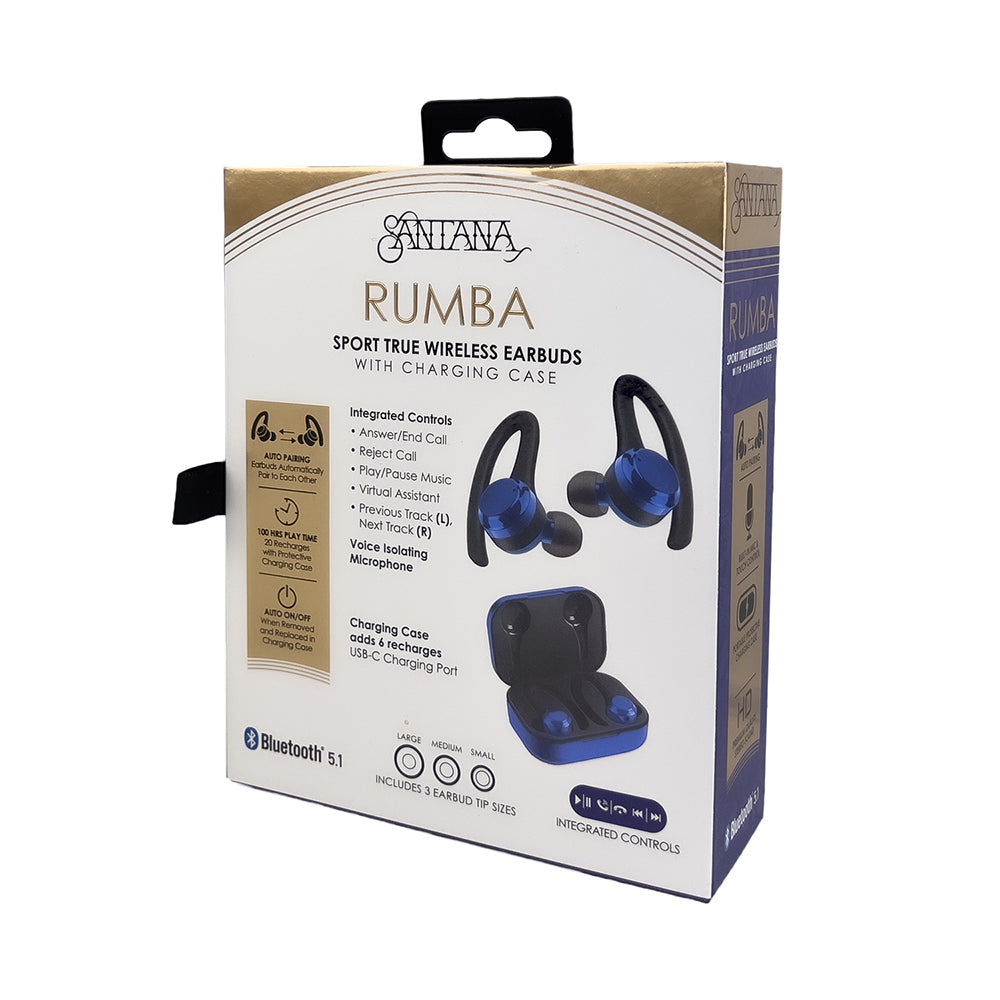 Santana Rumba Auriculares Bluetooth 5.1 hasta 10 mts de alcance