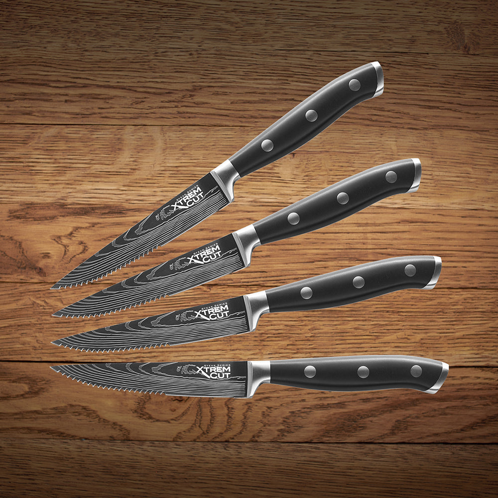 Xtrem Cut Steak Series Set 4 Cuchillos p/Carne