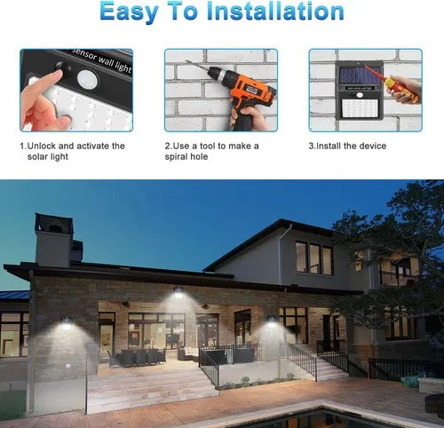 Pack 4 Luces Led Solares para Exteriores