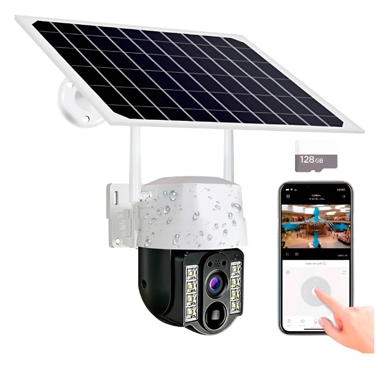 Cámara Solar PTZ WiFi 2K Nocturna
