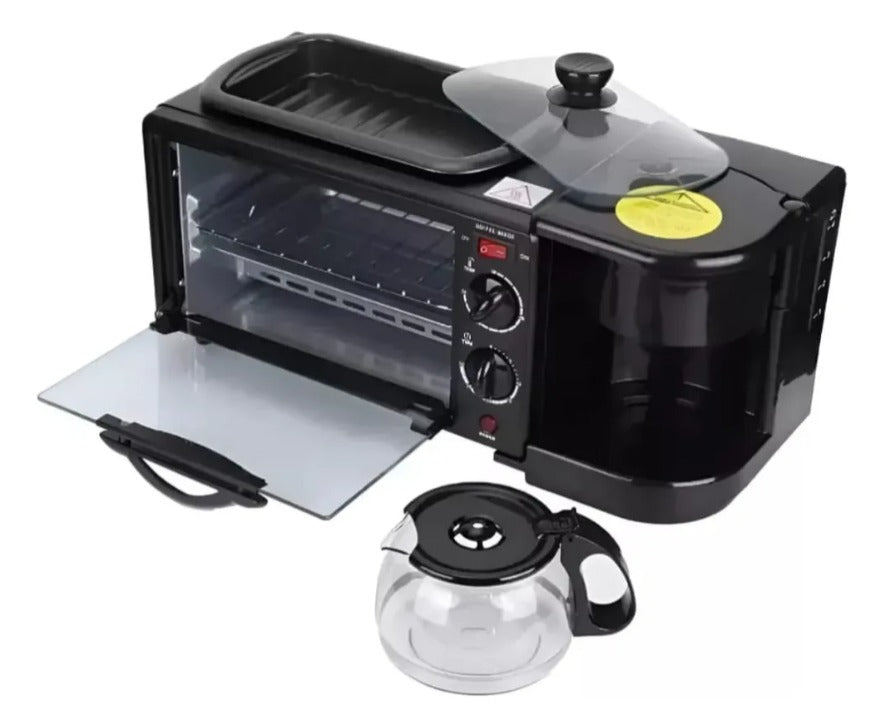 Horno Eléctrico 3 En 1 Cafetera Tostador Horno