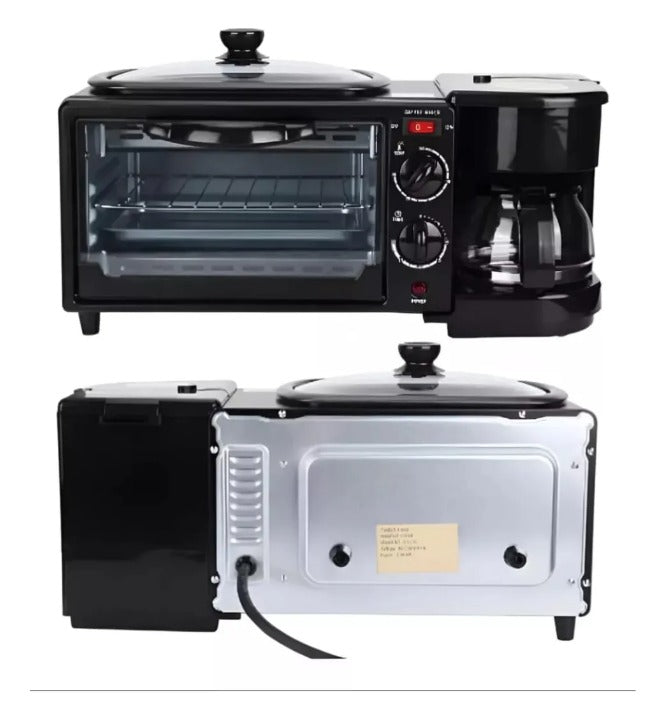 Horno Eléctrico 3 En 1 Cafetera Tostador Horno