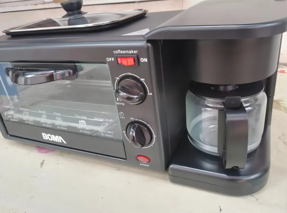 Horno Eléctrico 3 En 1 Cafetera Tostador Horno