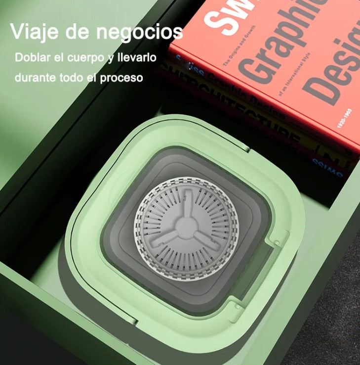 Lavadora Portátil Plegable 10 Litros Color Verde