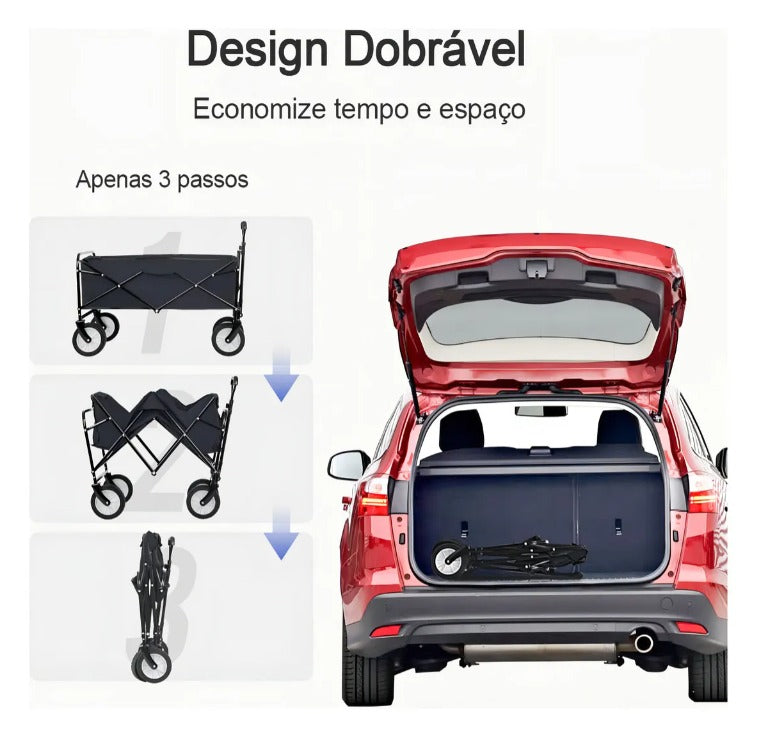 Carrito para Compras y Camping Plegable