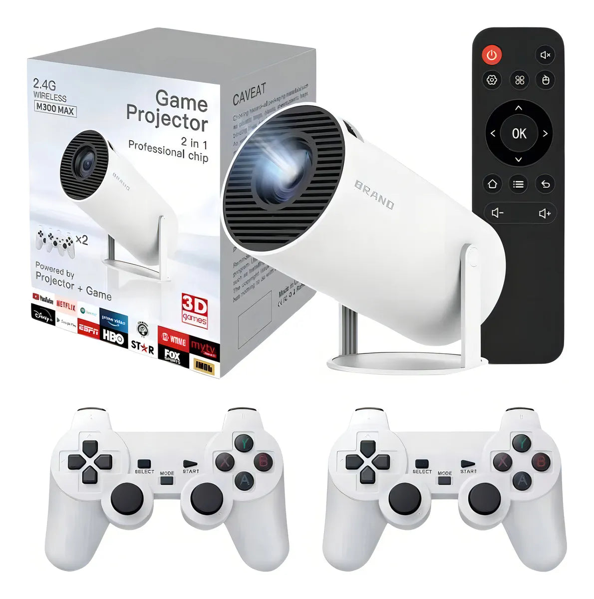 Mini Proyector 2 en 1 Wifi BT Controles