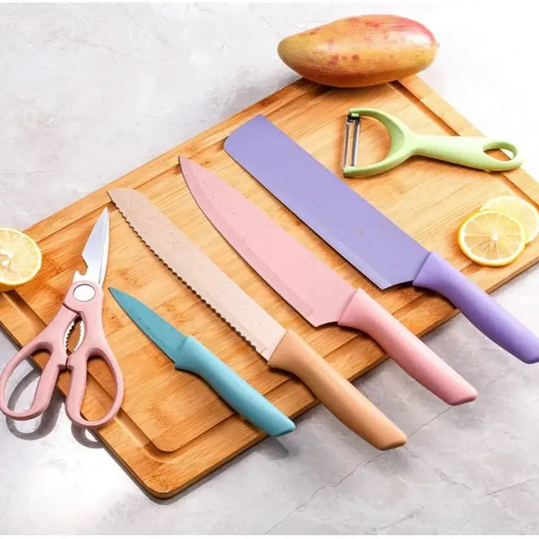 Set de Cuchillos de Colores 6 Piezas