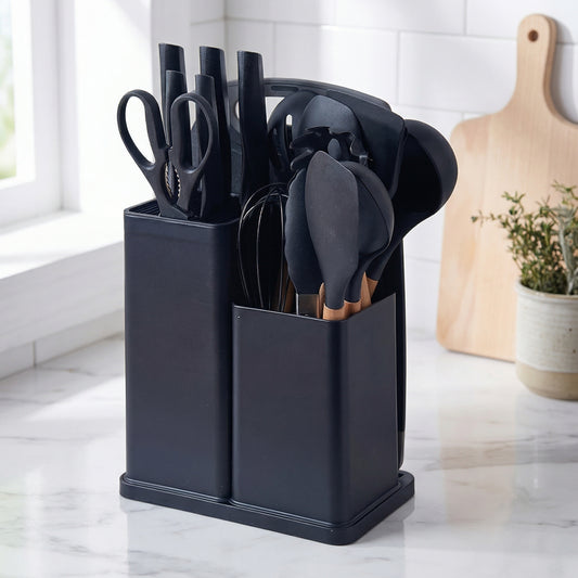 Juego Utensilios 19 Piezas Silicona Antiadherente de Cocina