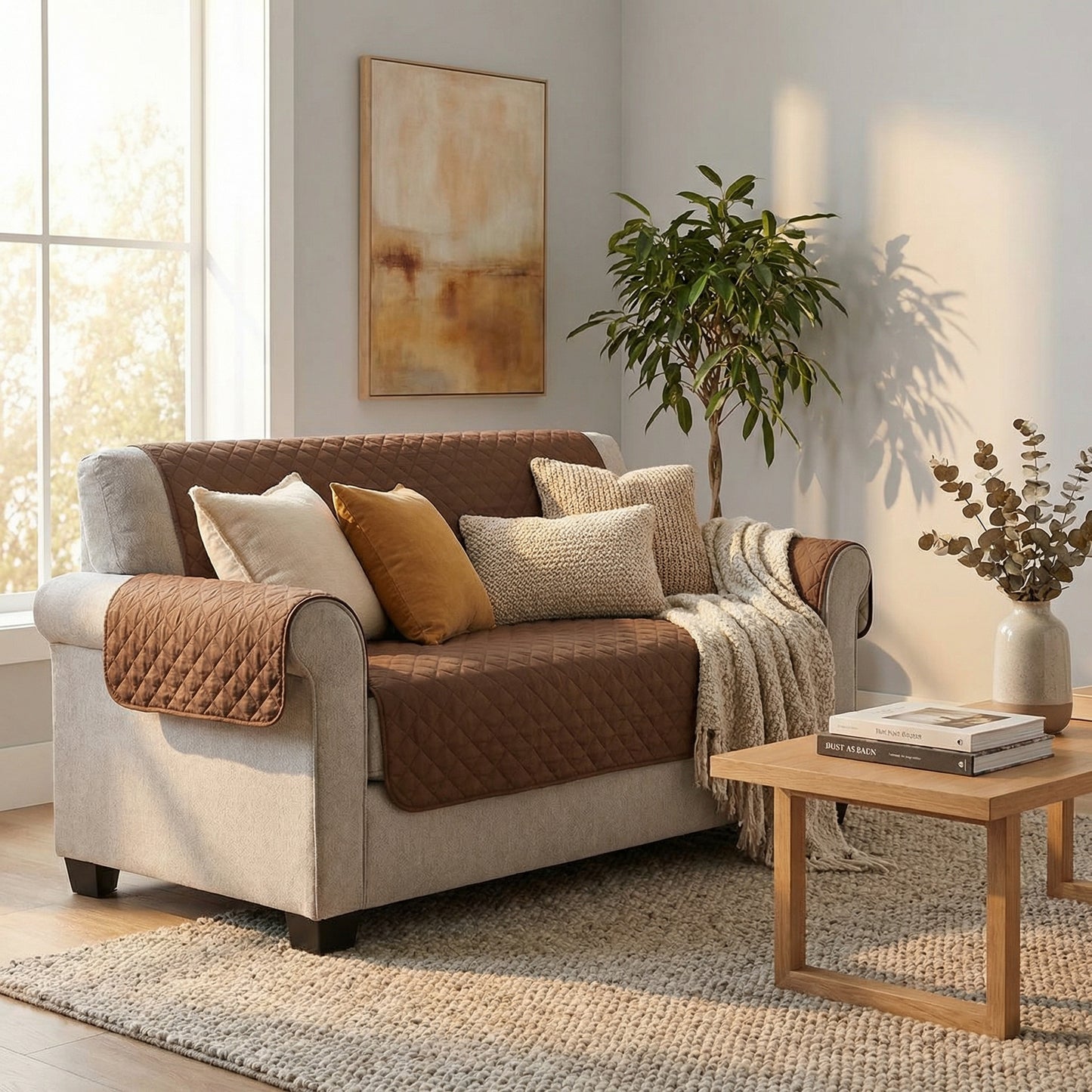 Protector Cubre Sillón Mueble 2 Cuerpos