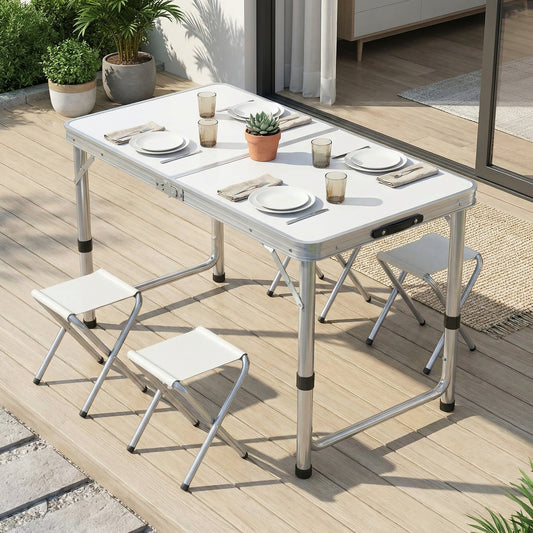Pack de Mesa Plegable con 4 Sillas