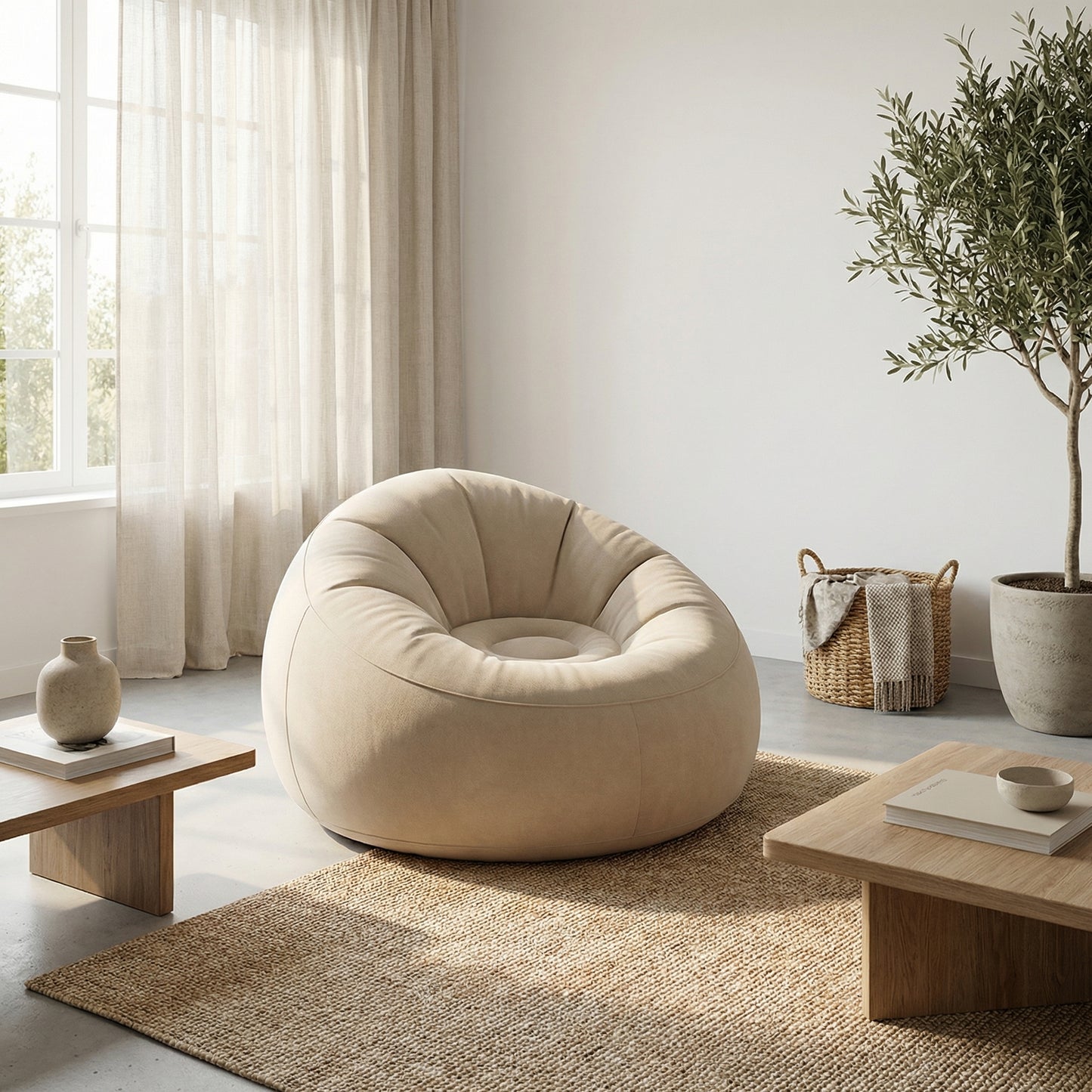 Sillón Inflable Puffs Ergonómico